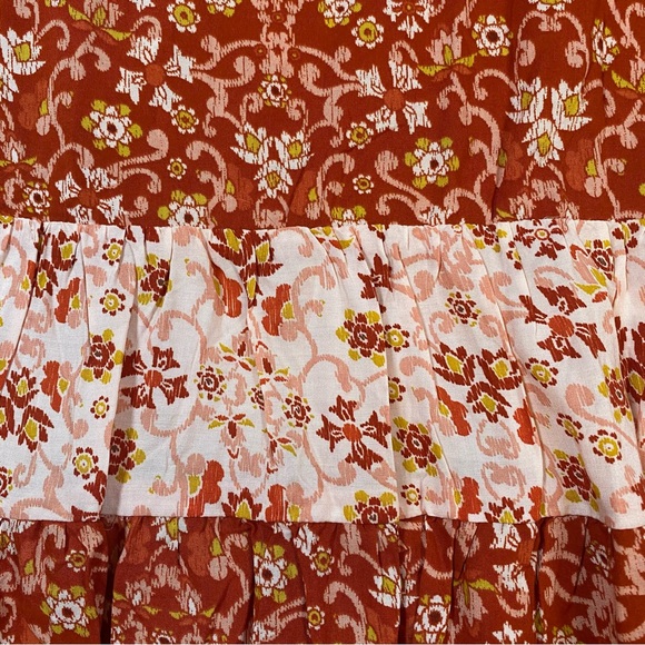 Cato Tiered Floral Print Bohemian Blouse Bell Sleeves Size 22/24 NWT - Picture 11 of 12